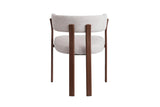 Chaise de salle à manger avec Accoudoirs SAFYA Tissu Beige - 60 x 52 cm