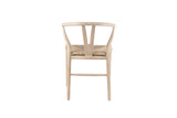 Chaise en Bois d'Orme avec l'Assise Tissé en Jonc de Mer BARTY - 55 x 52.5cm