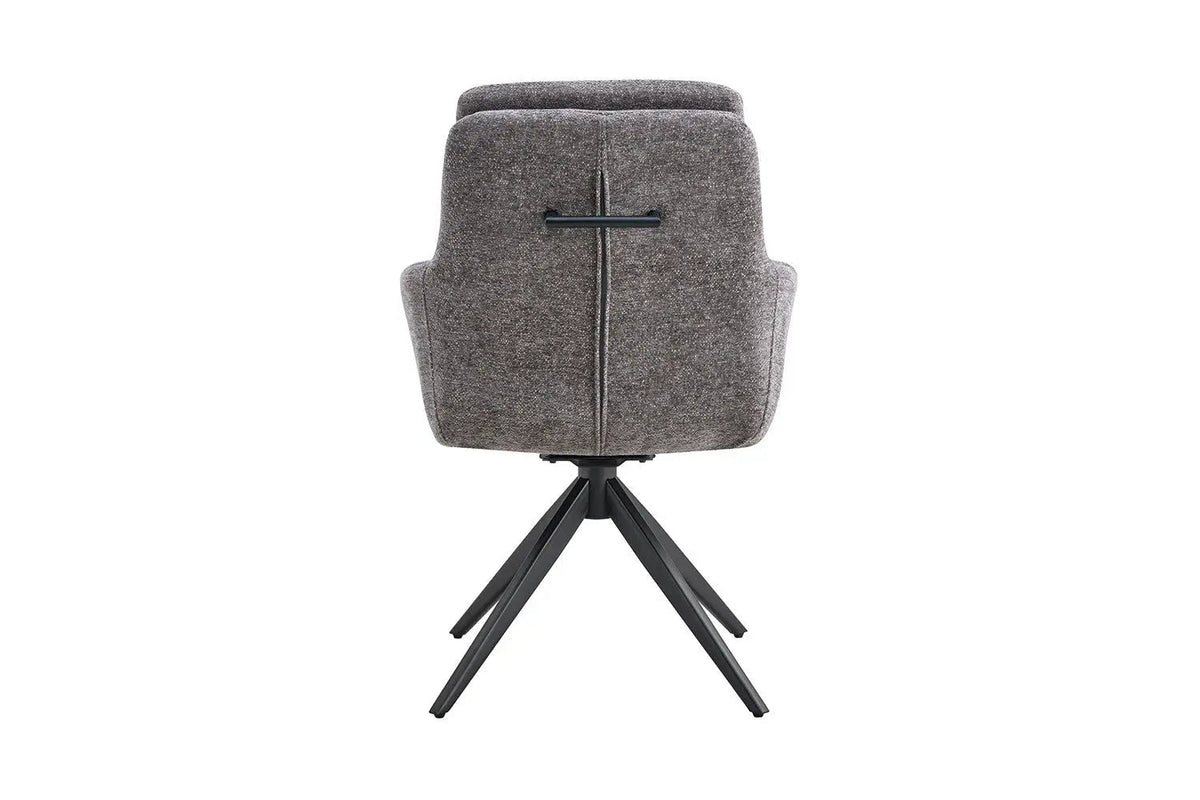 Chaises Pivotantes de Salle à Manger LISAYA avec Accoudoirs - 92,5 x 60,5 cm