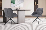 Chaises Pivotantes de Salle à Manger MAHY avec Accoudoirs - 90 x 60 cm