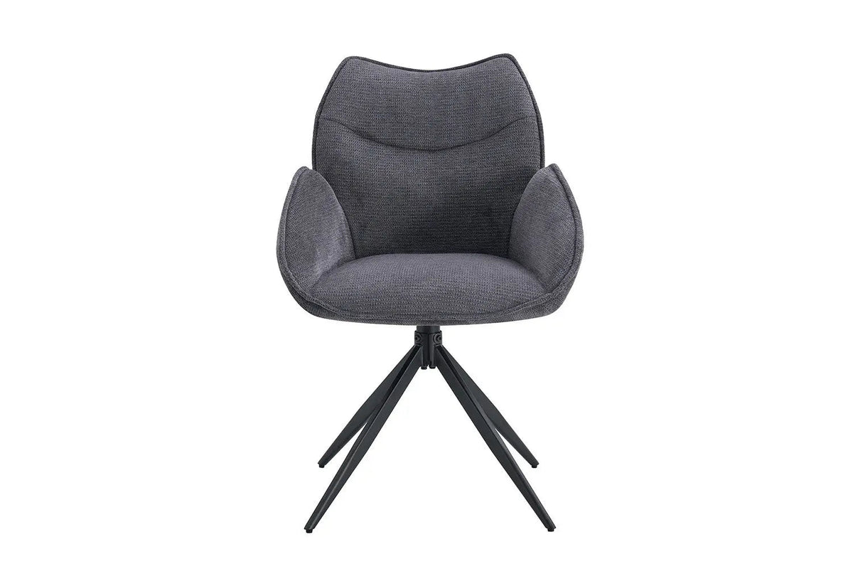 Chaises Pivotantes de Salle à Manger MAHY avec Accoudoirs - 90 x 60 cm