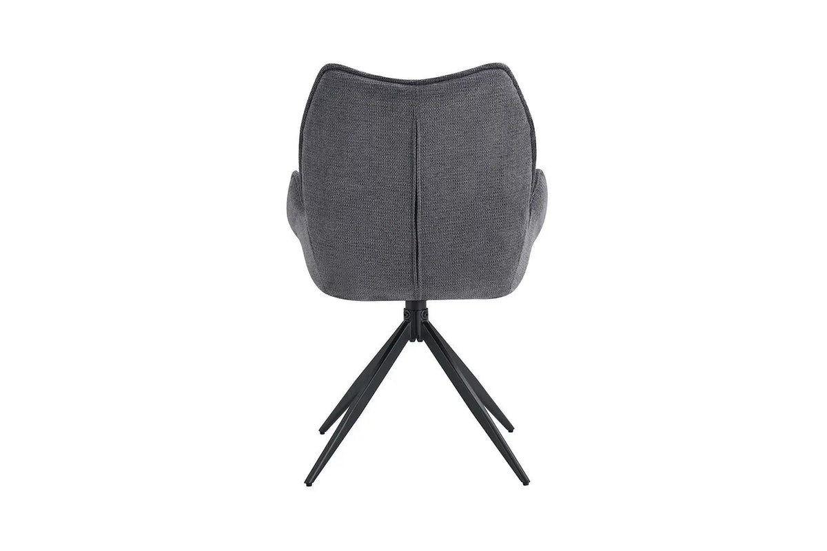 Chaises Pivotantes de Salle à Manger MAHY avec Accoudoirs - 90 x 60 cm
