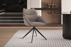 Chaises Pivotantes de Salle à Manger MAHY avec Accoudoirs - 90 x 60 cm
