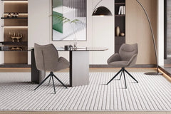 Chaises Pivotantes de Salle à Manger MAHY avec Accoudoirs - 90 x 60 cm