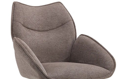Chaises Pivotantes de Salle à Manger MAHY avec Accoudoirs - 90 x 60 cm