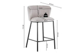 Chaises de Bar ARTHURO - 53 x 50,5 cm