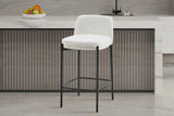 Chaises de Bar ELLYA Blanc - 37.5 x 46 cm