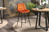 Chaises de Bar JULIA Velours - 46 x 36 cm