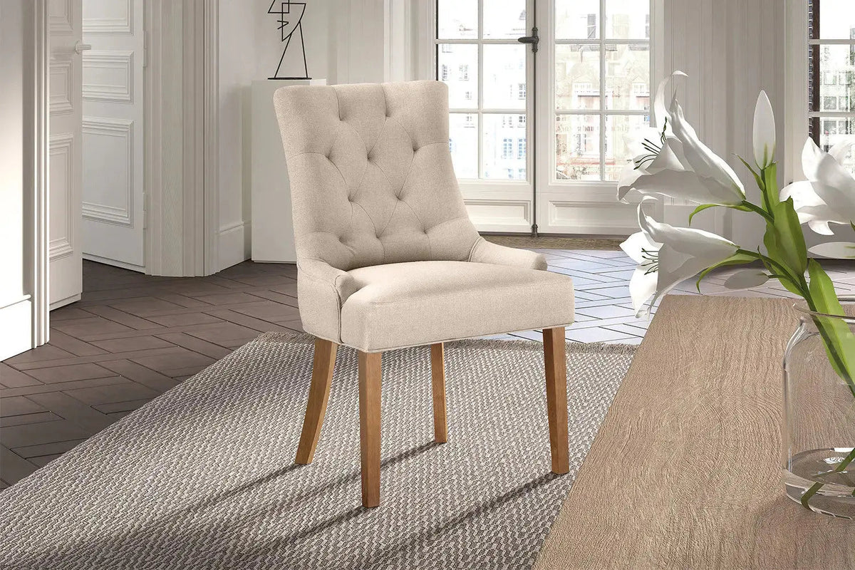 Chaises de Salle à Manger FANCYA Sable - 56 x 60 cm