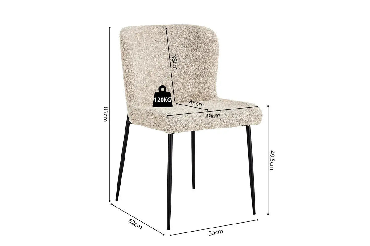 Chaises de Salle à Manger LISE - 58 x 52 cm