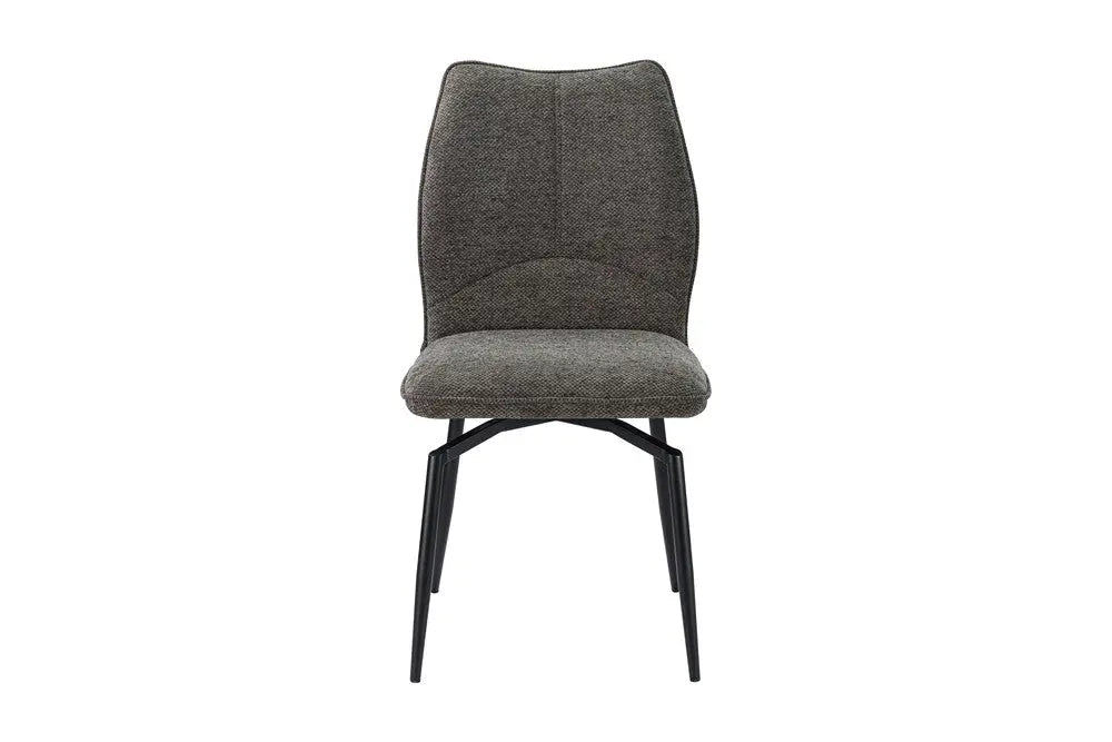 Chaises de Salle à Manger Pivotante LYARA en Tissu - 45,5 x 60 cm
