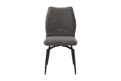 Chaises de Salle à Manger Pivotante LYARA en Tissu - 45,5 x 60 cm