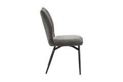 Chaises de Salle à Manger Pivotante LYARA en Tissu - 45,5 x 60 cm