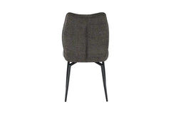 Chaises de Salle à Manger Pivotante LYARA en Tissu - 45,5 x 60 cm