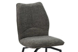 Chaises de Salle à Manger Pivotante LYARA en Tissu - 45,5 x 60 cm