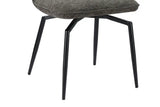 Chaises de Salle à Manger Pivotante LYARA en Tissu - 45,5 x 60 cm