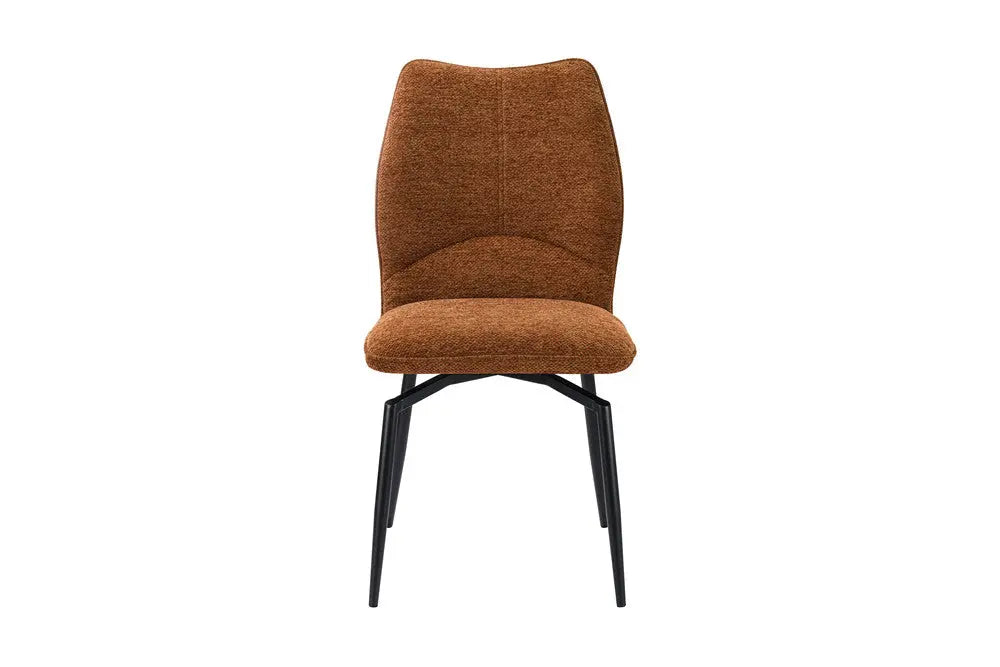 Chaises de Salle à Manger Pivotante LYARA en Tissu - 45,5 x 60 cm