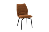 Chaises de Salle à Manger Pivotante LYARA en Tissu - 45,5 x 60 cm