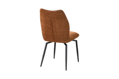 Chaises de Salle à Manger Pivotante LYARA en Tissu - 45,5 x 60 cm