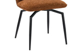 Chaises de Salle à Manger Pivotante LYARA en Tissu - 45,5 x 60 cm