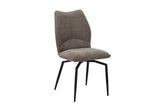 Chaises de Salle à Manger Pivotante LYARA en Tissu - 45,5 x 60 cm