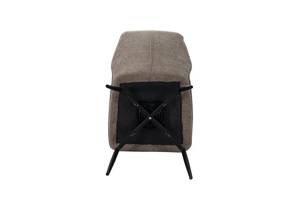 Chaises de Salle à Manger Pivotante LYARA en Tissu - 45,5 x 60 cm