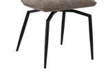 Chaises de Salle à Manger Pivotante LYARA en Tissu - 45,5 x 60 cm