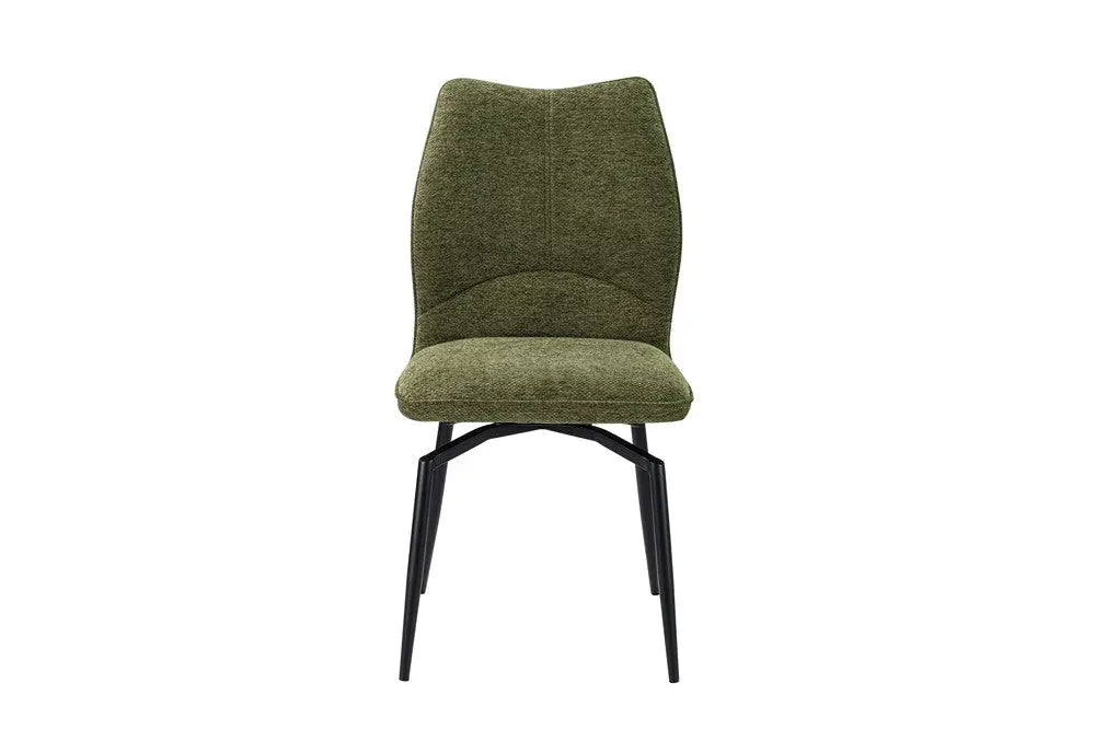 Chaises de Salle à Manger Pivotante LYARA en Tissu - 45,5 x 60 cm