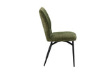 Chaises de Salle à Manger Pivotante LYARA en Tissu - 45,5 x 60 cm