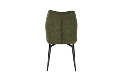Chaises de Salle à Manger Pivotante LYARA en Tissu - 45,5 x 60 cm