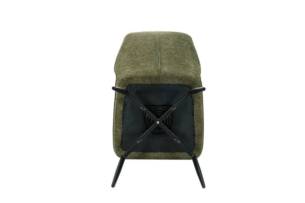 Chaises de Salle à Manger Pivotante LYARA en Tissu - 45,5 x 60 cm