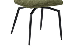 Chaises de Salle à Manger Pivotante LYARA en Tissu - 45,5 x 60 cm
