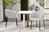 Chaises de Salle à Manger SAVINA avec Accoudoirs - 57 x 62 cm