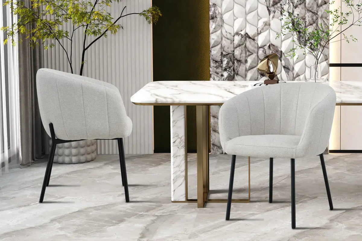 Chaises de Salle à Manger SAVINA avec Accoudoirs - 57 x 62 cm
