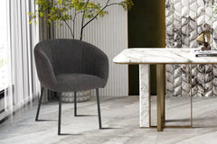 Chaises de Salle à Manger SAVINA avec Accoudoirs - 57 x 62 cm