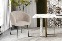 Chaises de Salle à Manger SAVINA avec Accoudoirs - 57 x 62 cm