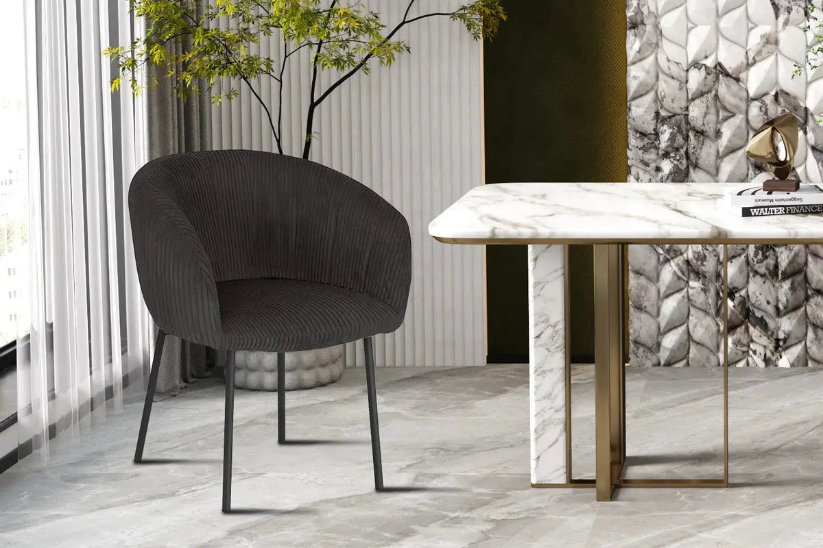 Chaises de Salle à Manger SAVINA avec Accoudoirs - 57 x 62 cm