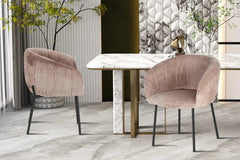 Chaises de Salle à Manger SAVINA avec Accoudoirs - 57 x 62 cm