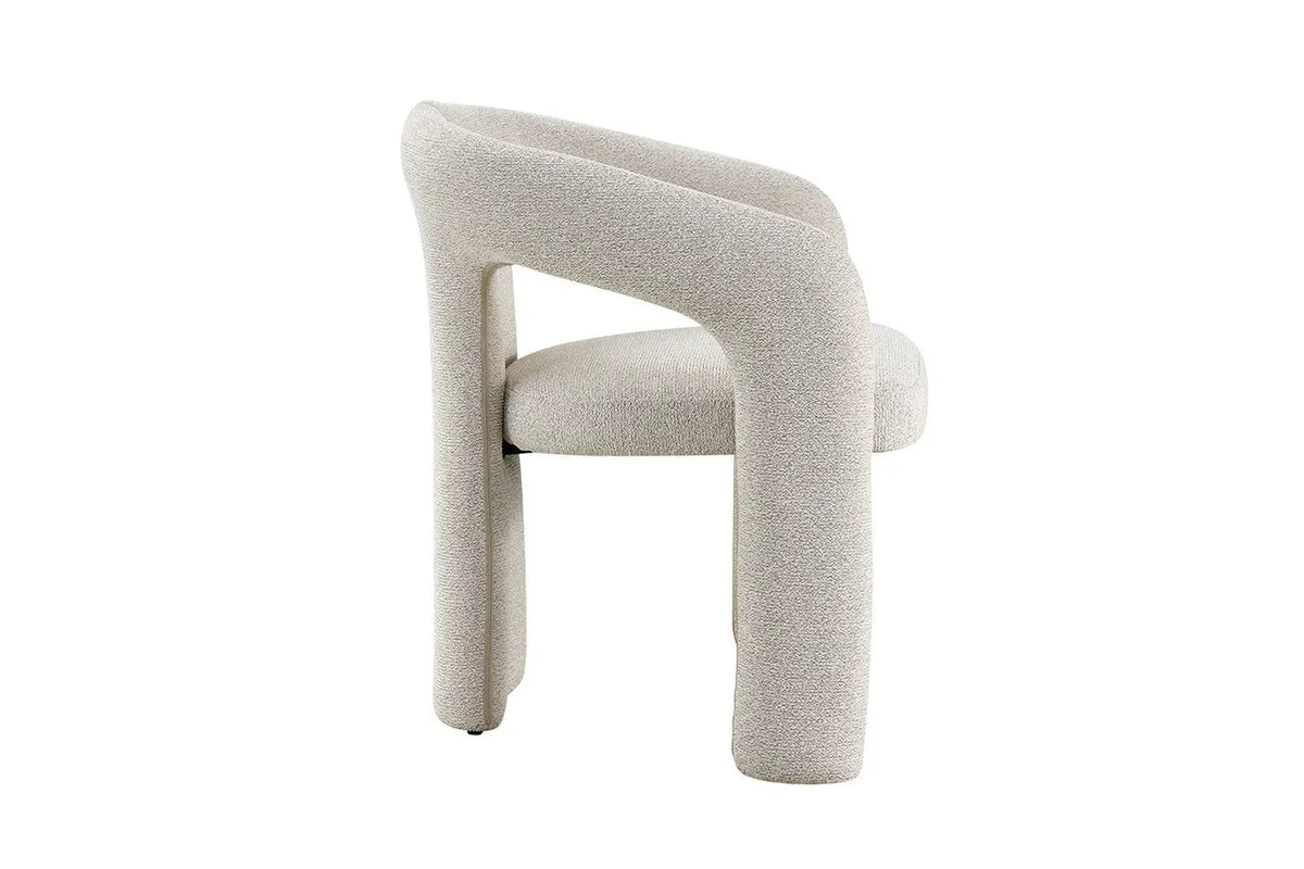 Chaises de Salle à Manger avec Accoudoirs BEJAYA en Tissu - 63 x 62 cm