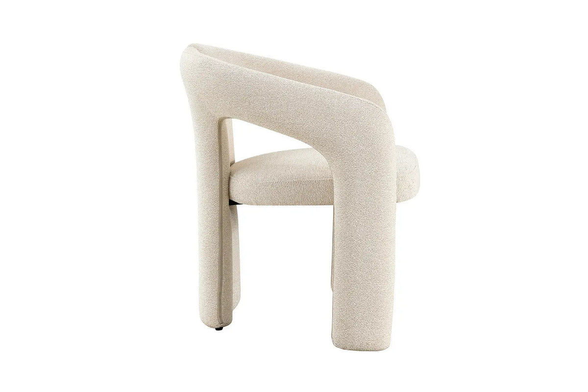 Chaises de Salle à Manger avec Accoudoirs BEJAYA en Tissu - 63 x 62 cm
