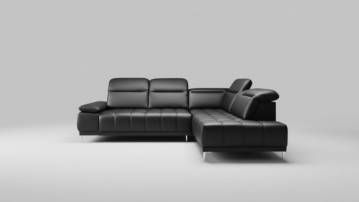 FOCUS L – Canapé d'angle électrique en cuir