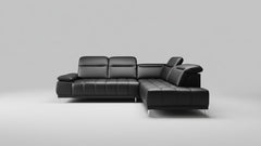 FOCUS L – Canapé d'angle électrique en cuir