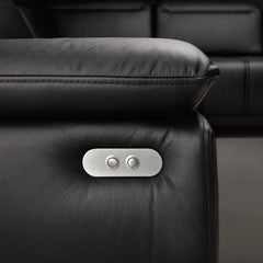 FOCUS L – Canapé d'angle électrique en cuir