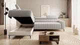 GONDO L – Canapé d'angle convertible avec coffre de rangement