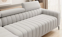 GONDO L – Canapé d'angle convertible avec coffre de rangement