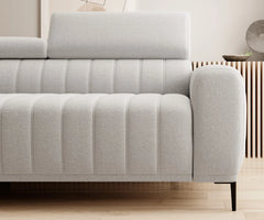 GONDO L – Canapé d'angle convertible avec coffre de rangement