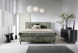 LUCIO – Lit Coffre Box Spring avec Matelas Bonnell