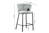 Chaises de Bar ARTHURO - 53 x 50,5 cm