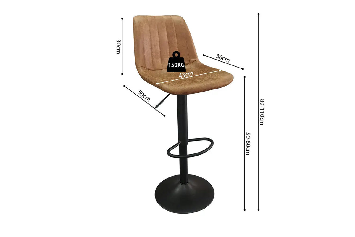Tabourets de Bar BAYA - H:59-80 cm