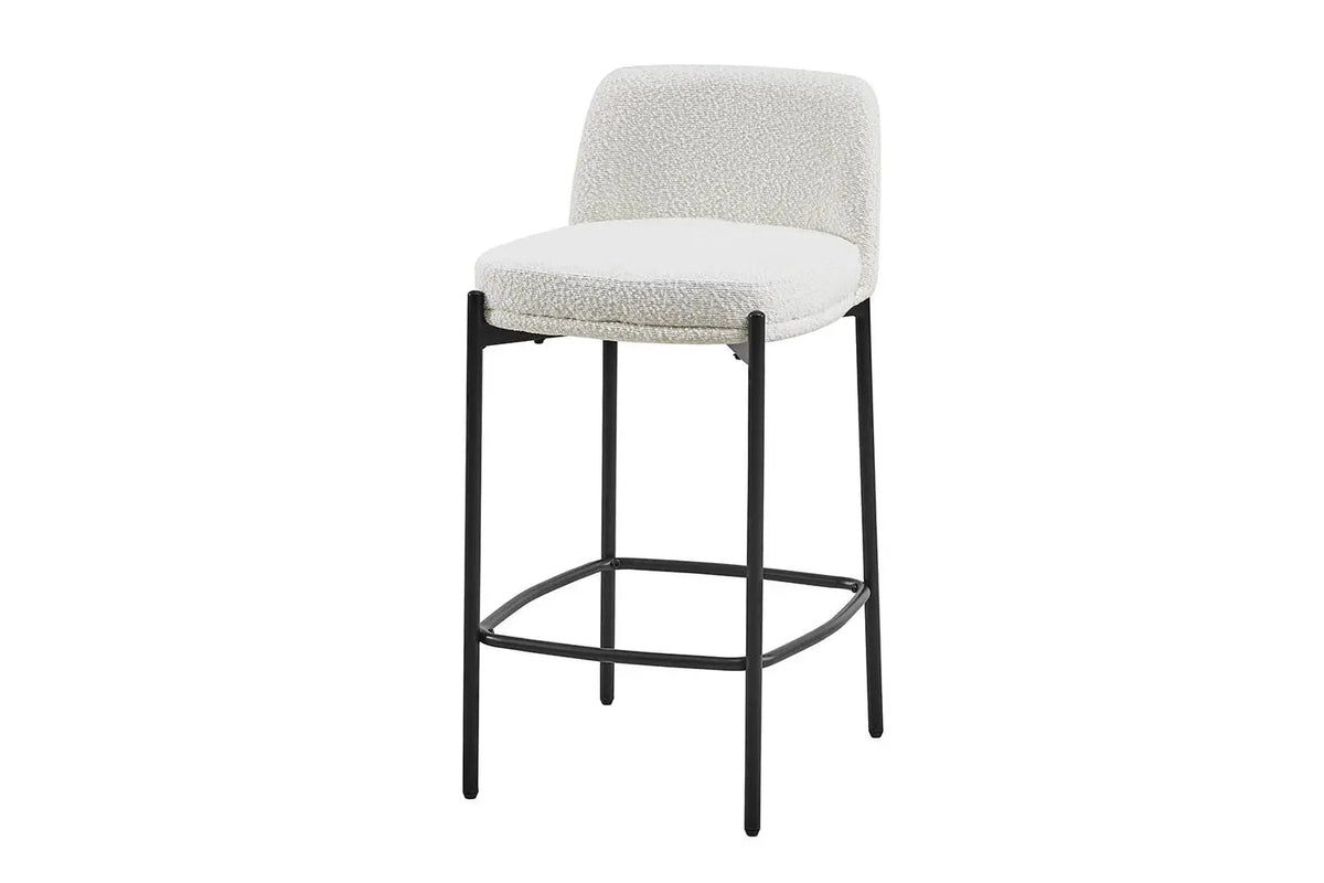Chaises de Bar ELLYA Blanc - 37.5 x 46 cm